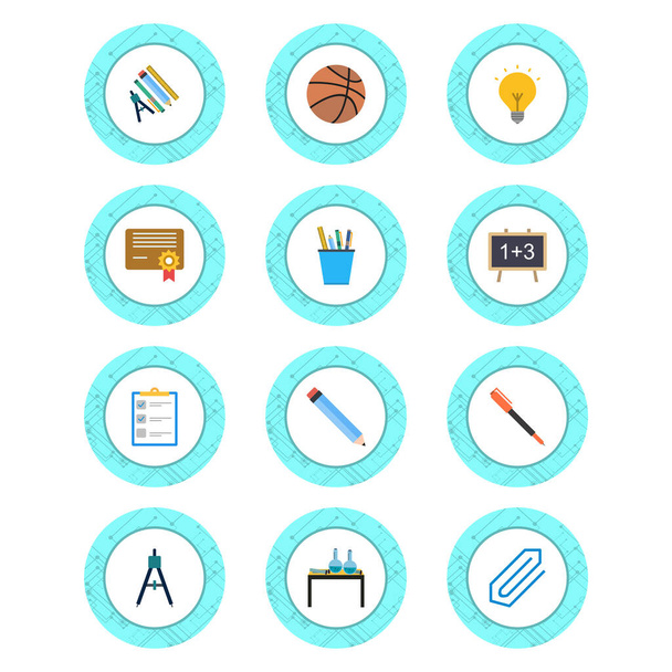 Icon Set Of Education For Personal And Commercial Use... - Vector, Image