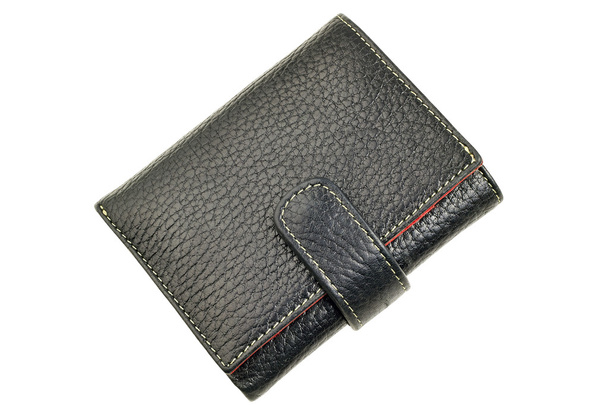black leather wallet - Photo, Image