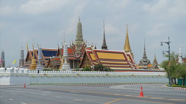Grand Palais à Bangkok Thaïlande ohne Personen und Verkehr im Jahr 2020
 - Photo, image