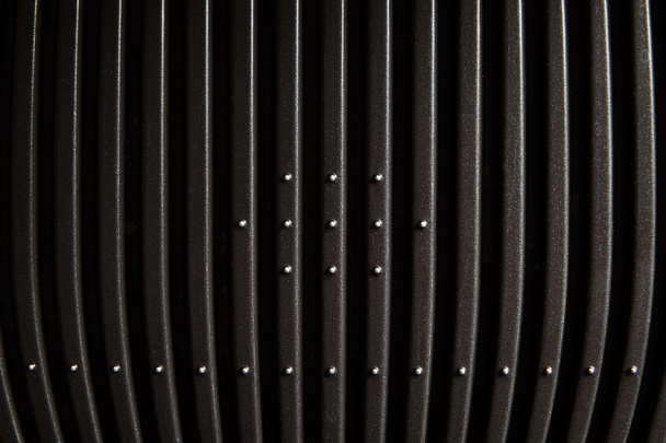 czarny elektryczny grill ruszt teksturowane tło - Zdjęcie, obraz