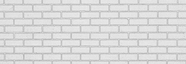 Patrón blanco de los ladrillos para el uso de la pared del patrón del fondo .Brick de la textura para el diseño gráfico
 . - Foto, imagen