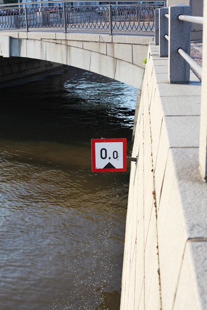 Water level sign - Photo, Image