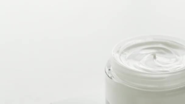 Barattolo di crema idratante per il viso, skincare di lusso e cosmetici
 - Filmati, video
