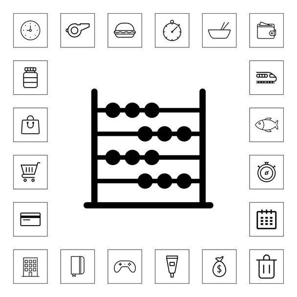 abacus ícone ilustração isolado símbolo sinal vetor
 - Vetor, Imagem