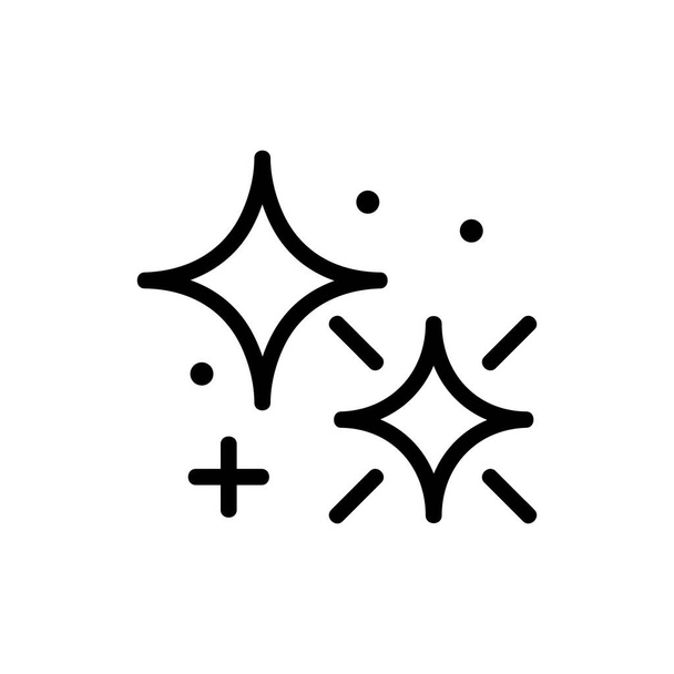 abbagliamento di quattro curvo vettore icona stella appuntita. abbagliamento di segno stellare a quattro punte ricurvo. illustrazione simbolo contorno isolato - Vettoriali, immagini