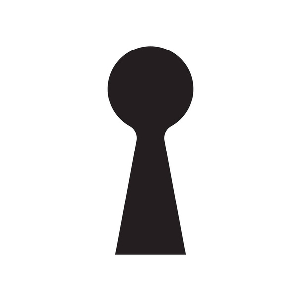 Kulcslyuk ikon design, vektor zár szimbólum, biztonsági jel - Vektor, kép