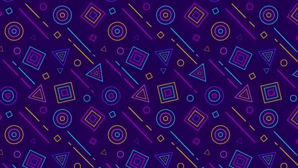 Renkli geometrik desen arkaplanı - Video, Çekim