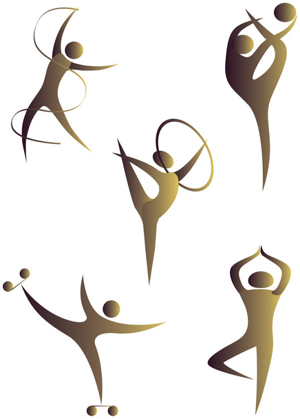 Gymnastics Sports - Vector, Image