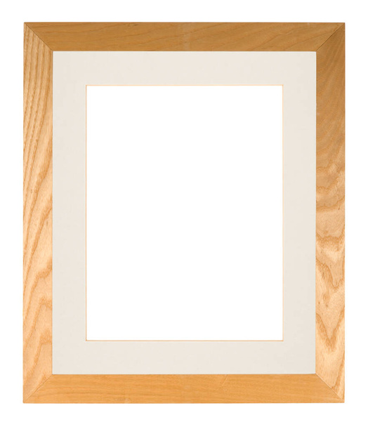 Marco de imagen vacío, madera de roble claro con montaje
 - Foto, Imagen
