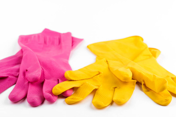 cleaning of the premises. latex gloves. - Φωτογραφία, εικόνα