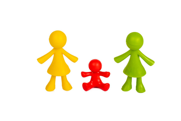 Figures as a symbol for homosexual family concept - Photo, Image