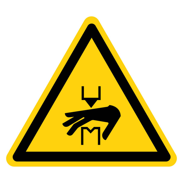 Warning Hand Crush Hazard Symbol Sign ,Vector Illustration, Isolate On White Background Label. EPS10  - Vecteur, image