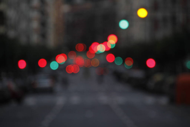 Luci di città con effetto bokeh - Foto, immagini