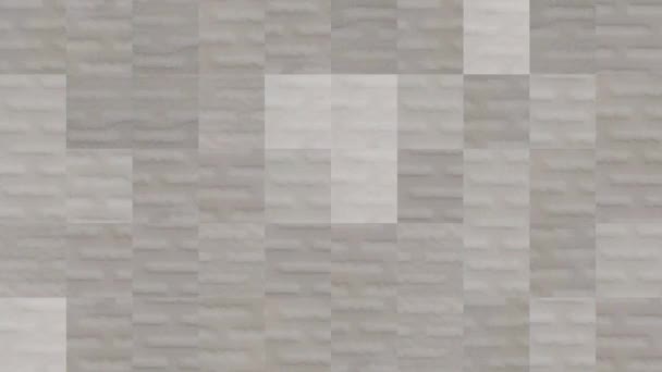 Abstract video van mozaïek texturen van elementen van een witte keramische tegel. Achtergrond ontwerp. Achtergrondinformatie. Behang. - Video