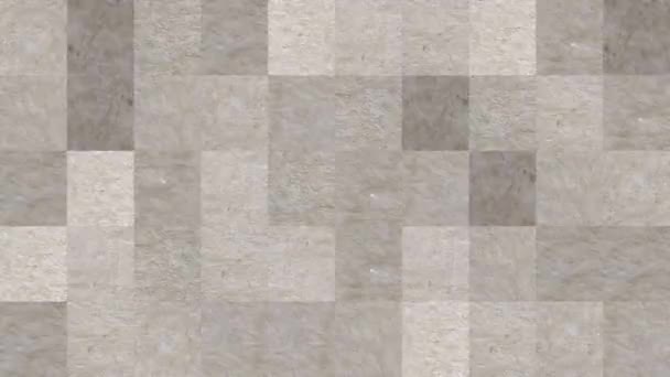 Abstraktes Video von Mosaikstrukturen aus Elementen eines Blattes brauner Pappe. Hintergrundgestaltung. Hintergrund. Tapete. - Filmmaterial, Video