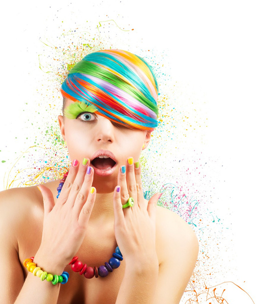 Colorful fashion explosion - Photo, image
