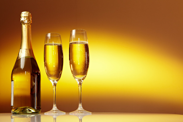 Champagne glasses New Year - Foto, immagini