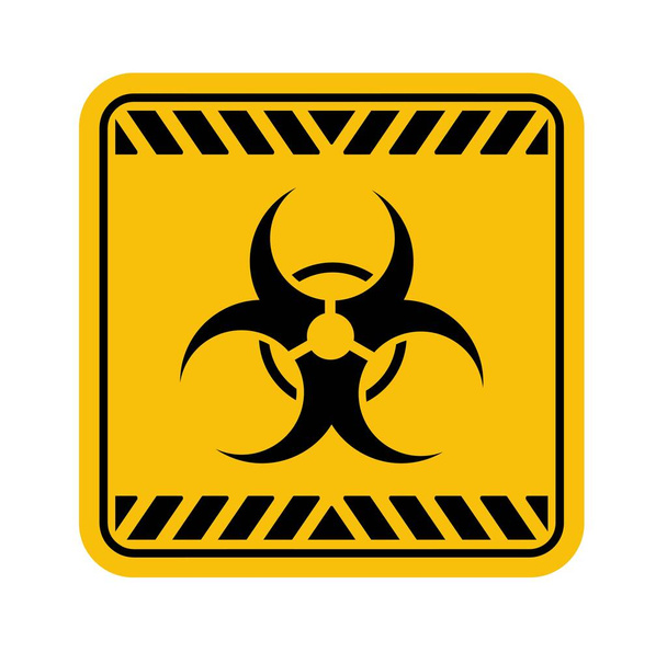 warning sign on white background - Vector, Image