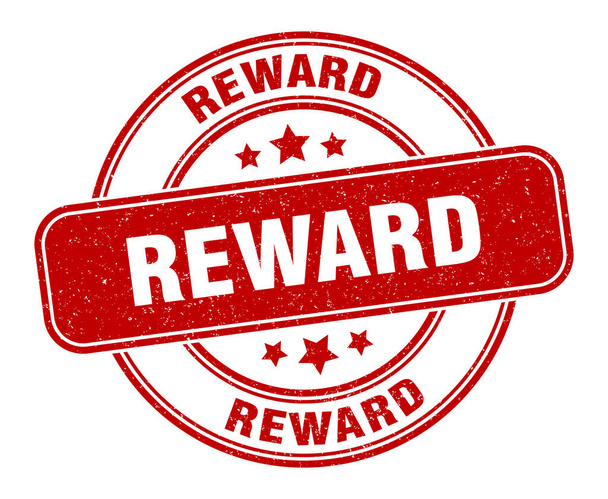 reward stamp. reward label. round grunge sign - Vetor, Imagem