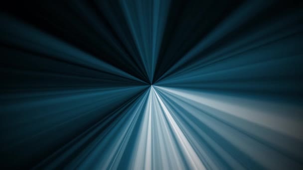 中央の抽象的な背景から放射状の美しい濃い青の光のアニメーション。輝く光と抽象的な動きの背景。カラフルなグラデーションが色を変えます。ライブ壁紙の背景.  - 映像、動画