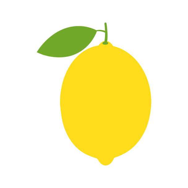 Lemon icon vector illustration isolated on white background. - Vektör, Görsel