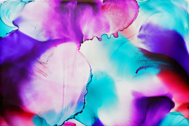 Alcohol ink abstract background, macro - Photo, Image