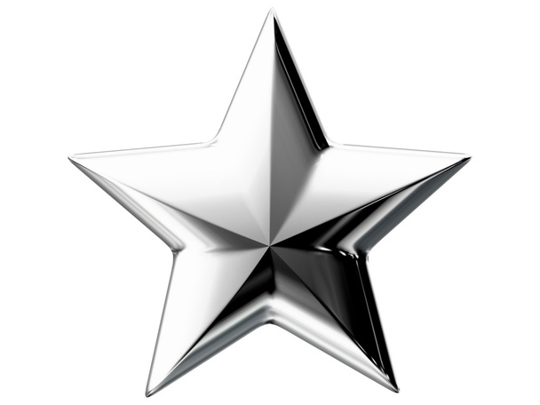 Zilveren ster - Foto, afbeelding