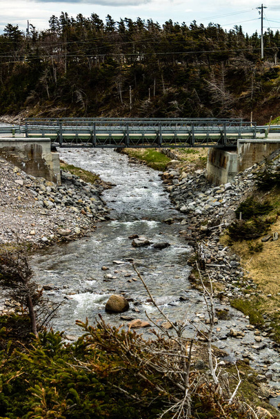 Brug over Bellburne Creek, Bellburne, Newfoundland, Canada - Foto, afbeelding