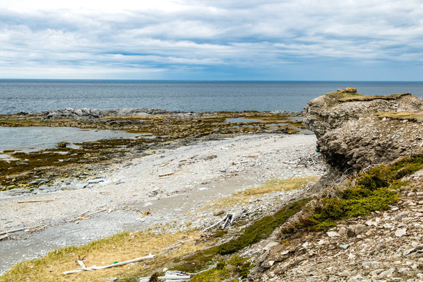 Shoreline along the bay, Bellburne, Newfoundland, Canada - Photo, Image