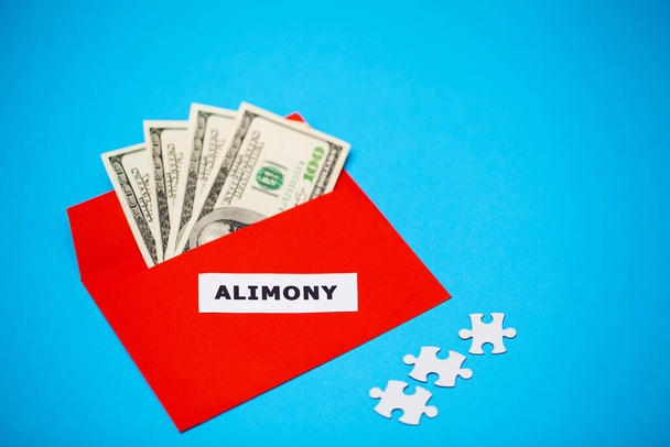 Concept of alimony, money for childcare costs - Fotoğraf, Görsel