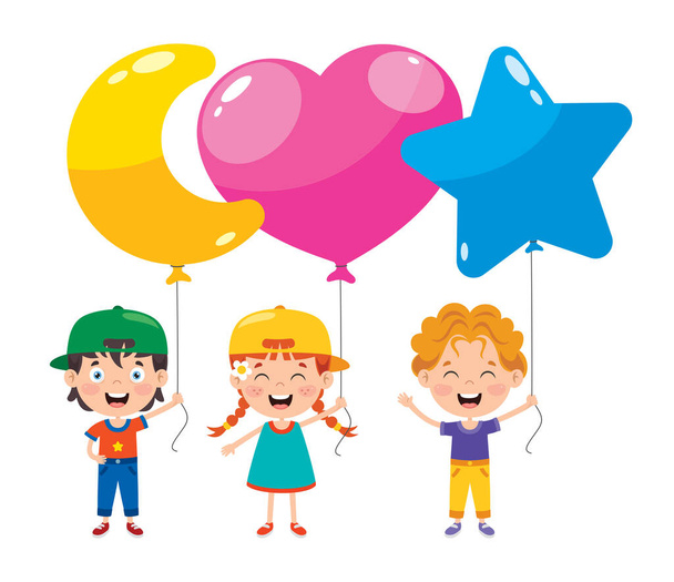 Balões coloridos para decoração de festa
 - Vetor, Imagem