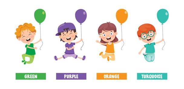 Collection Of Colors For Children Education - Vector, Image