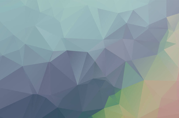 Multi color geometric triangular low poly background style  - Vector, Image