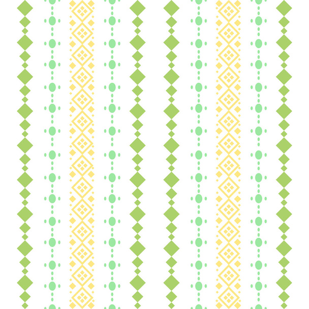 Style de broderie de points simples pour la conception de coton de tissu. Collecte
 - Vecteur, image