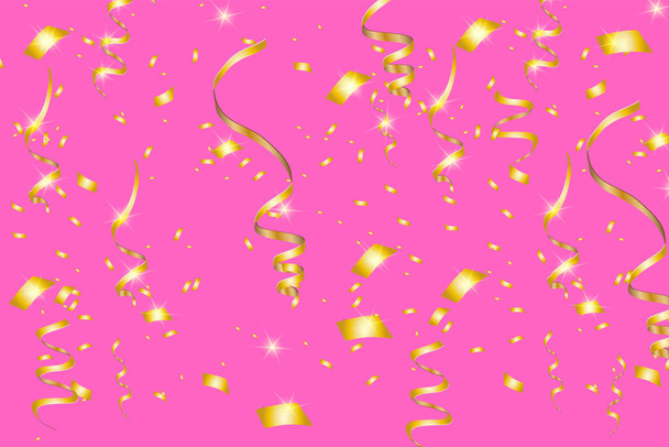 Vector confetti. Ilustração festiva. festa popper isolado no fundo
 - Vetor, Imagem
