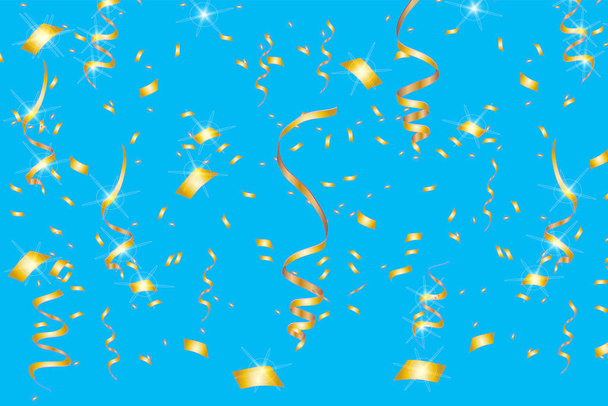 Vector confetti. Festive illustration. Party popper isolated on background - Vector, Image