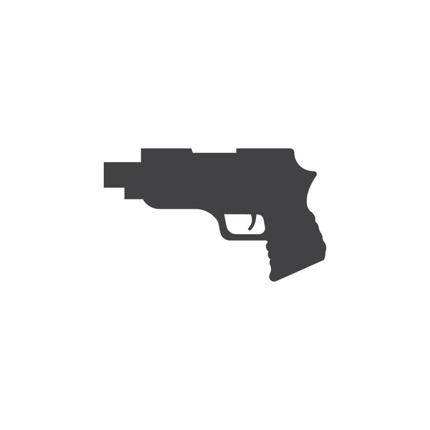 Gun Illustration Template design de ícone de vetor
 - Vetor, Imagem