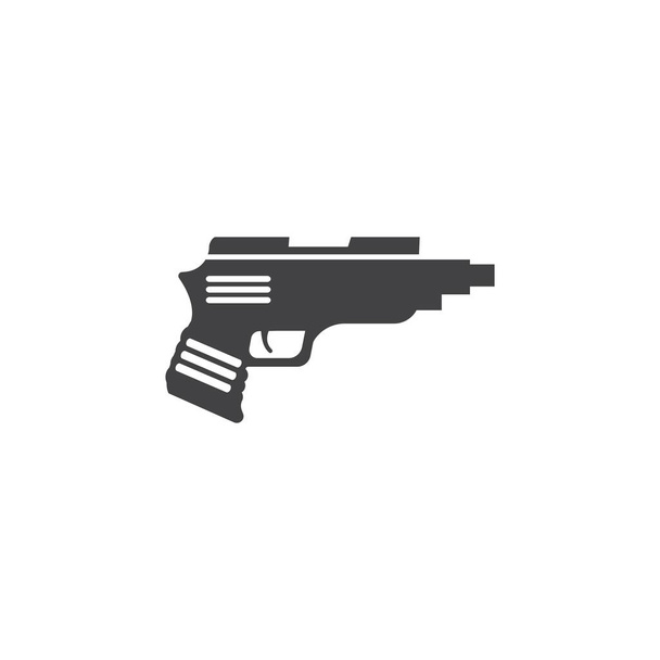 Modèle d'illustration d'arme à feu conception d'icône vectorielle
 - Vecteur, image
