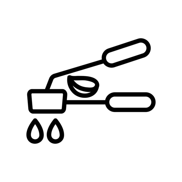 vetor ícone de helicóptero de alho. sinal de helicóptero de alho. ilustração de símbolo de contorno isolado - Vetor, Imagem