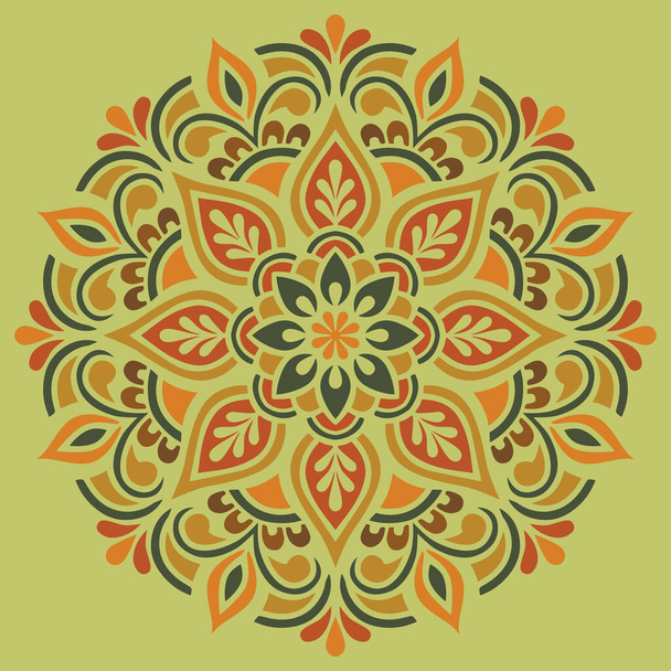 Mandala pattern color Stencil doodles sketch good mood. Good for creative and greeting cards, posters, flyers, banners and covers. - Vektor, obrázek