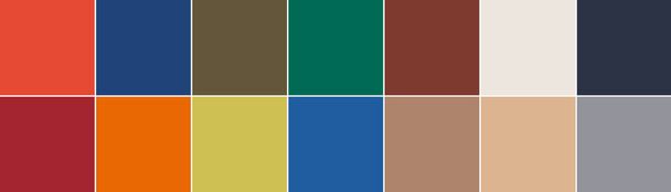 14 kleurstalen uit Londen seizoensgebonden Color Trend Report voor de herfst - WInter 2020-2021 - Foto, afbeelding