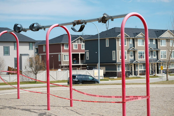 Childrens Playground shut down during Covid-19 Pandemic - Photo, Image