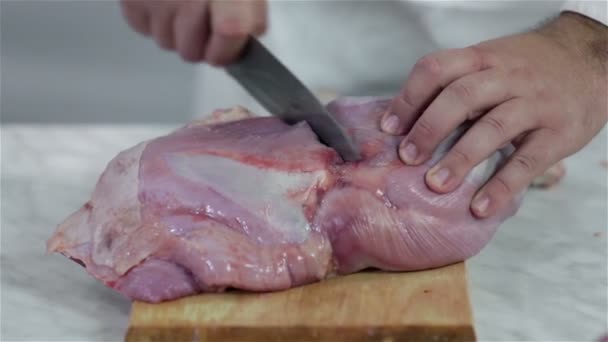 steak pulyka húsból készül - Felvétel, videó