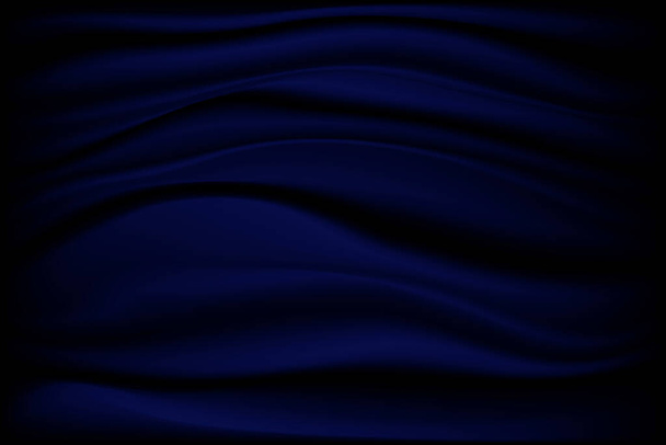 Vector of blue silk satin background. vector illustration. - Vector, Image