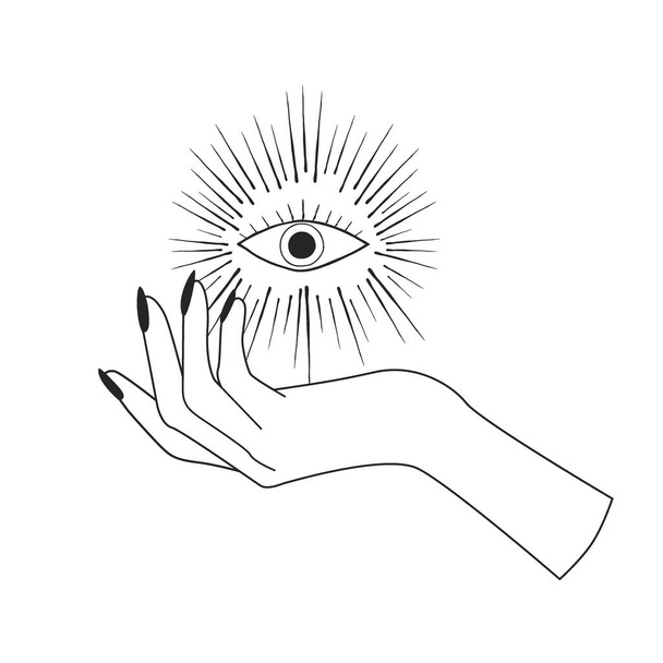 modern occult design, illustration in vector format - Photo, Image