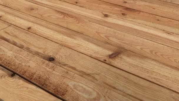 Pine planks close up for textures - Footage, Video