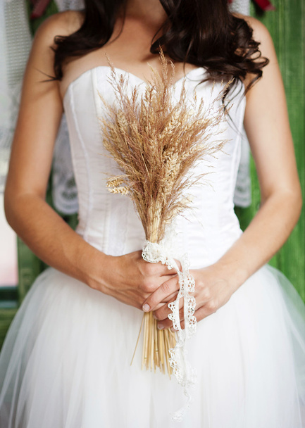 Detail of bridal dress - Photo, Image