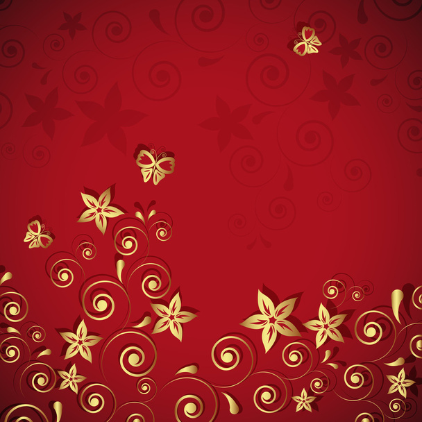 Flowers background - Vector, Image