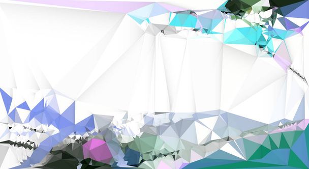 Illusztráció modern elvont színes poligon alakú háttér. Vektorkép grafikai tervezés geometriai minta, sokszög tapéta - Vektor, kép
