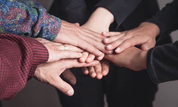 Business teamwork concept. Unity, Friends, Group - 写真・画像